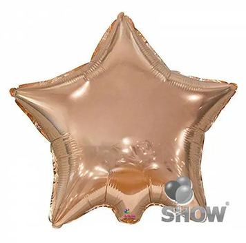 Фольга Арт-шоу 18" зірка Рожеве золото AS-101-9 фото