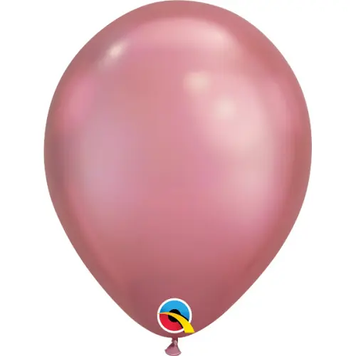 Повітряні кульки Qualatex Хром 11" (28 см). Рожевий (Mauve) 3102-0083 фото