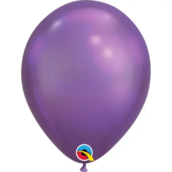 Повітряні кульки Qualatex Хром 7" (18 см) Фіолетовий (Purple) 3102-0499 фото