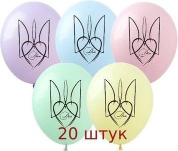 Кульки ТМ Show (1 ст.) 12" (Україна -Дім укр) (20 шт.) DP-46-20 фото