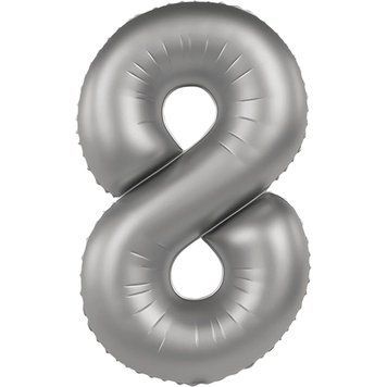 Фольга Платинова Slim Matte Moonlight Silver цифра 8 (Flexmetal) (в інд.уп) 3207-3898 фото