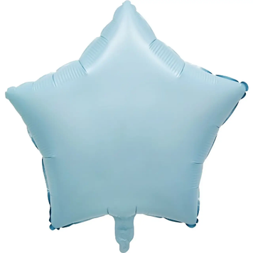 Фольга Китай Зірка 18" baby blue 19021 фото