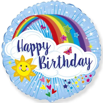 Фольга Happy birthday Веселкове небо Flexmetal 3202-0644 фото
