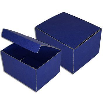 Набір коробок "Сині" (5 шт.) двосторонній картон (12х9,5х7 см) Blue-2-1 фото