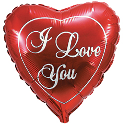 Фольга 18" серце I love you Flexmetal 3202-3306 фото