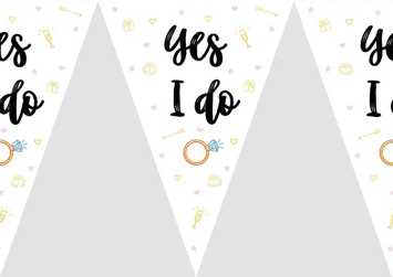 Гірлянда на Дівич-вечір "Yes I Do" 5538 фото