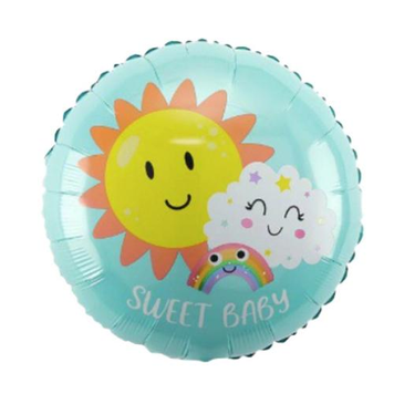 Фольга 18" (45см) "Сонечко з хмаринкою Sweet Baby" (Китай) Т-300 фото